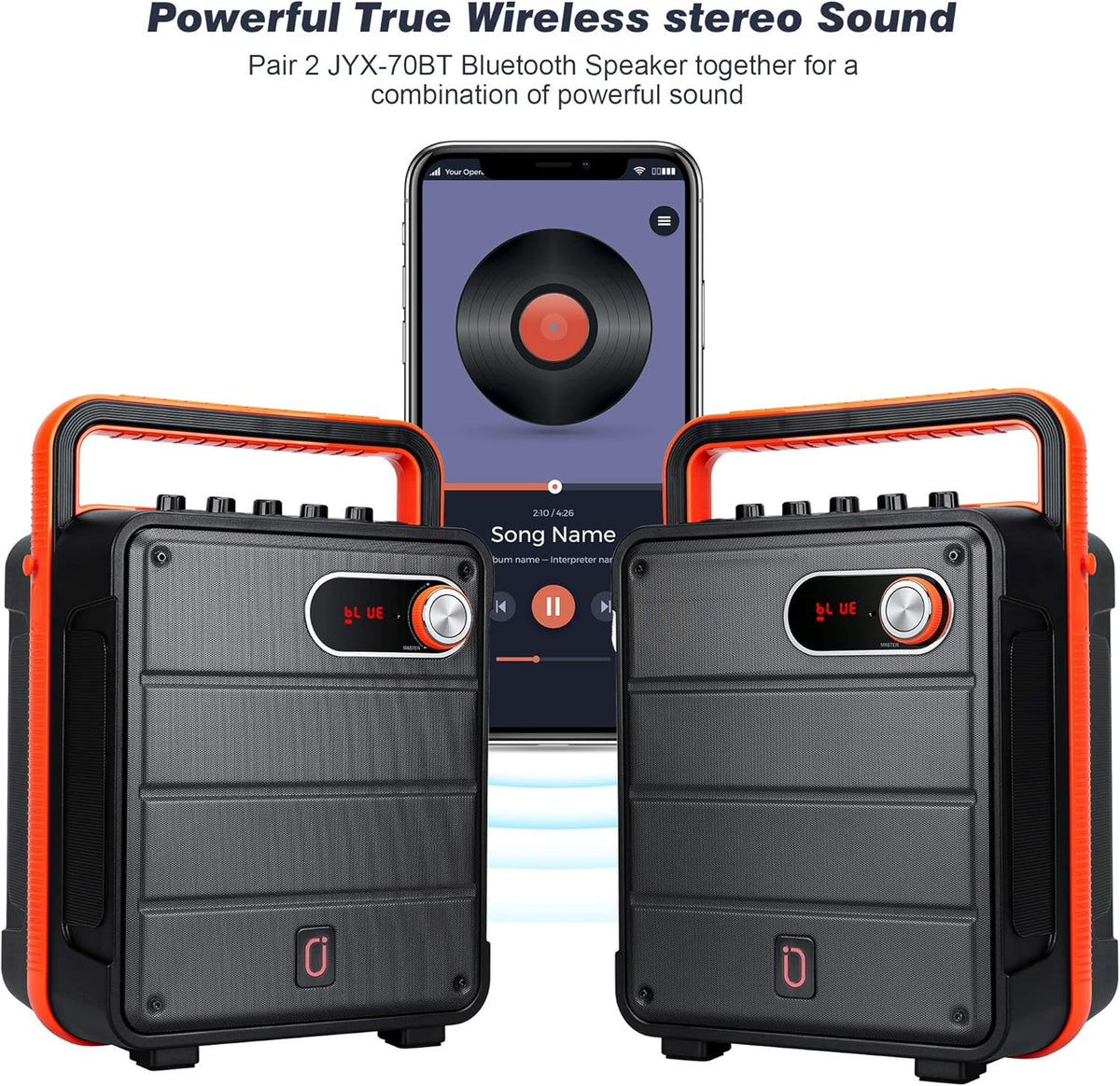Rechargeable Bluetooth Karaoke Speaker with Microphone W9117