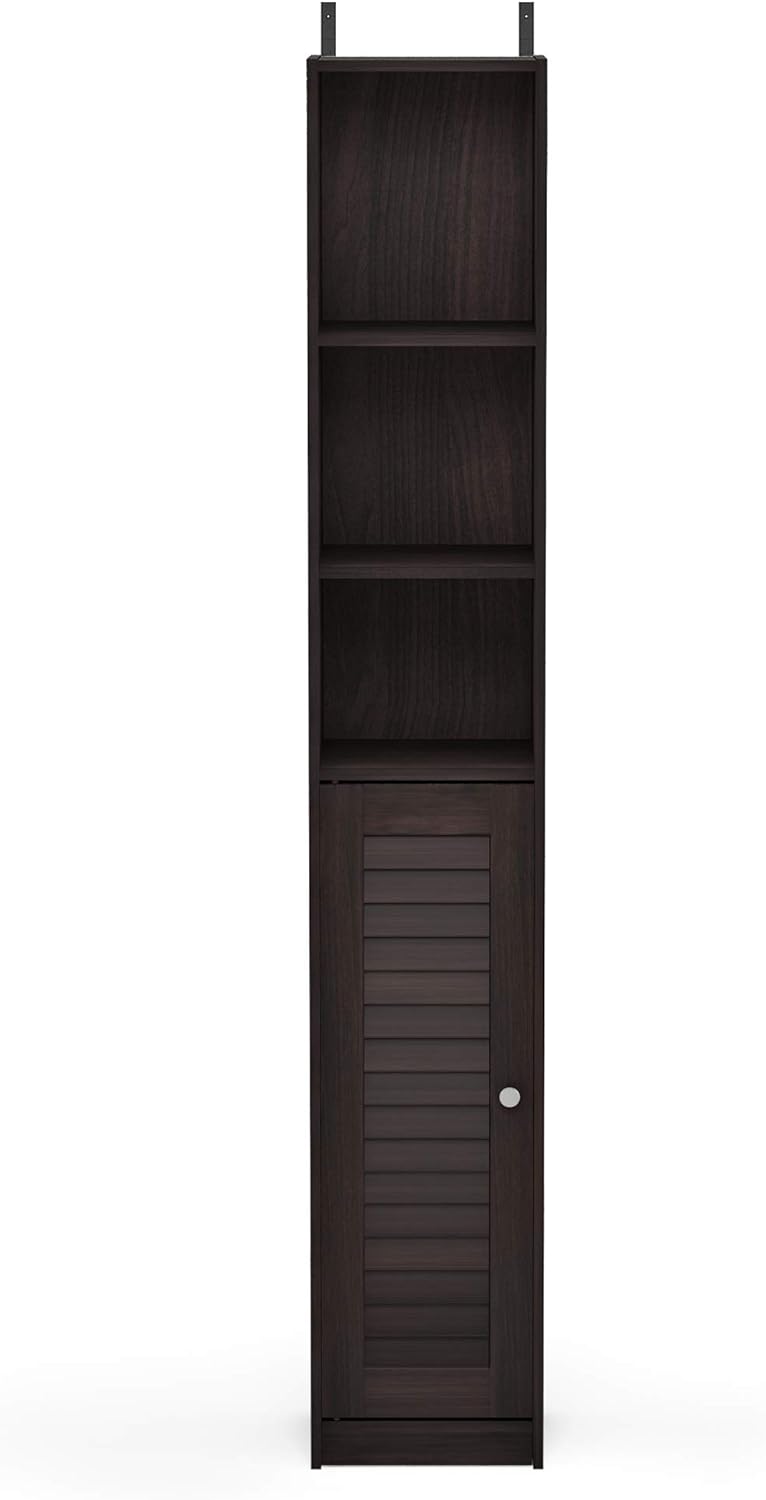 Espresso Door Bath Cabinet L6037