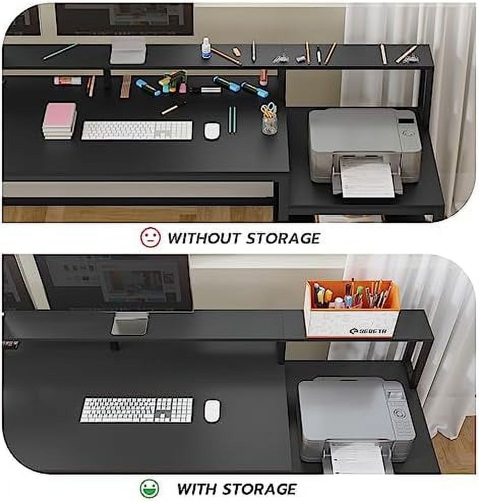 L Shaped Gaming Desk with File Drawer and Power Outlet U14938