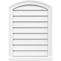 Arch Top Surface Mount PVC Gable Vent with Brickmould K64818