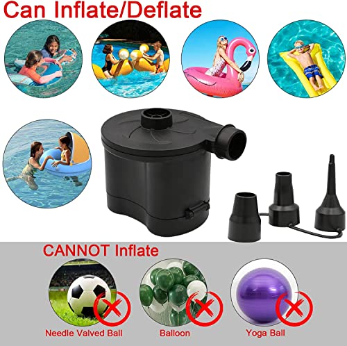 Battery Powered Electric Air Pump with 3 Nozzles O56871