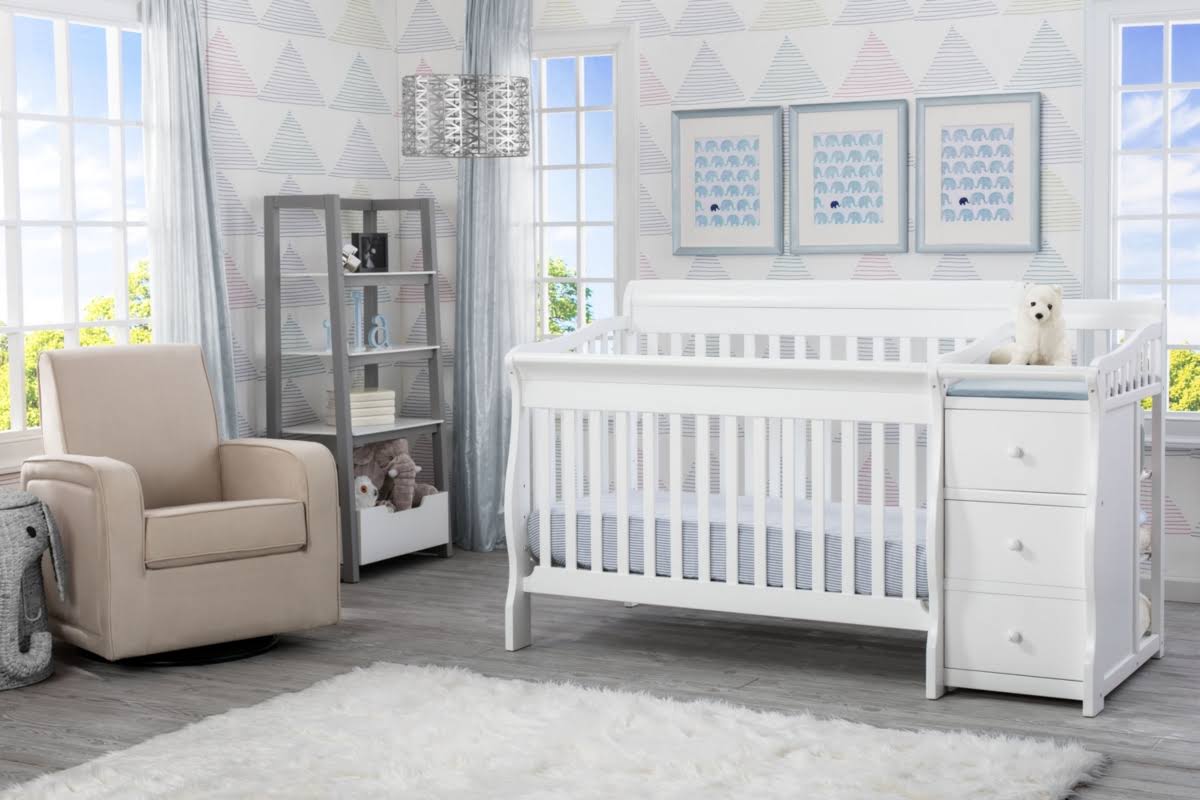 Convertible Crib N Changer Bianca White W6652