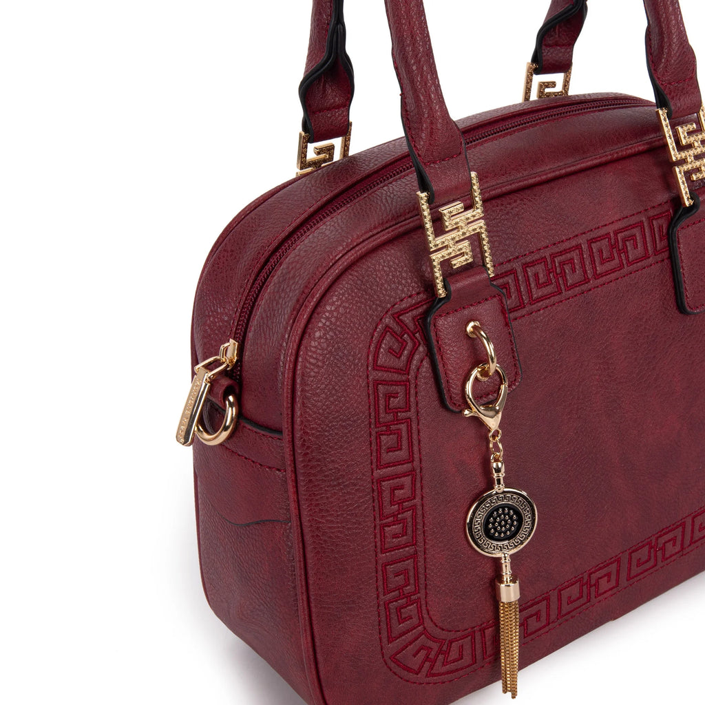 Small Top Handle Purse Crossbody Satchel Handbag Barrel Bag E756