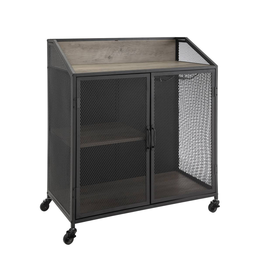 Industrial Bar Cabinet with Mesh D260410