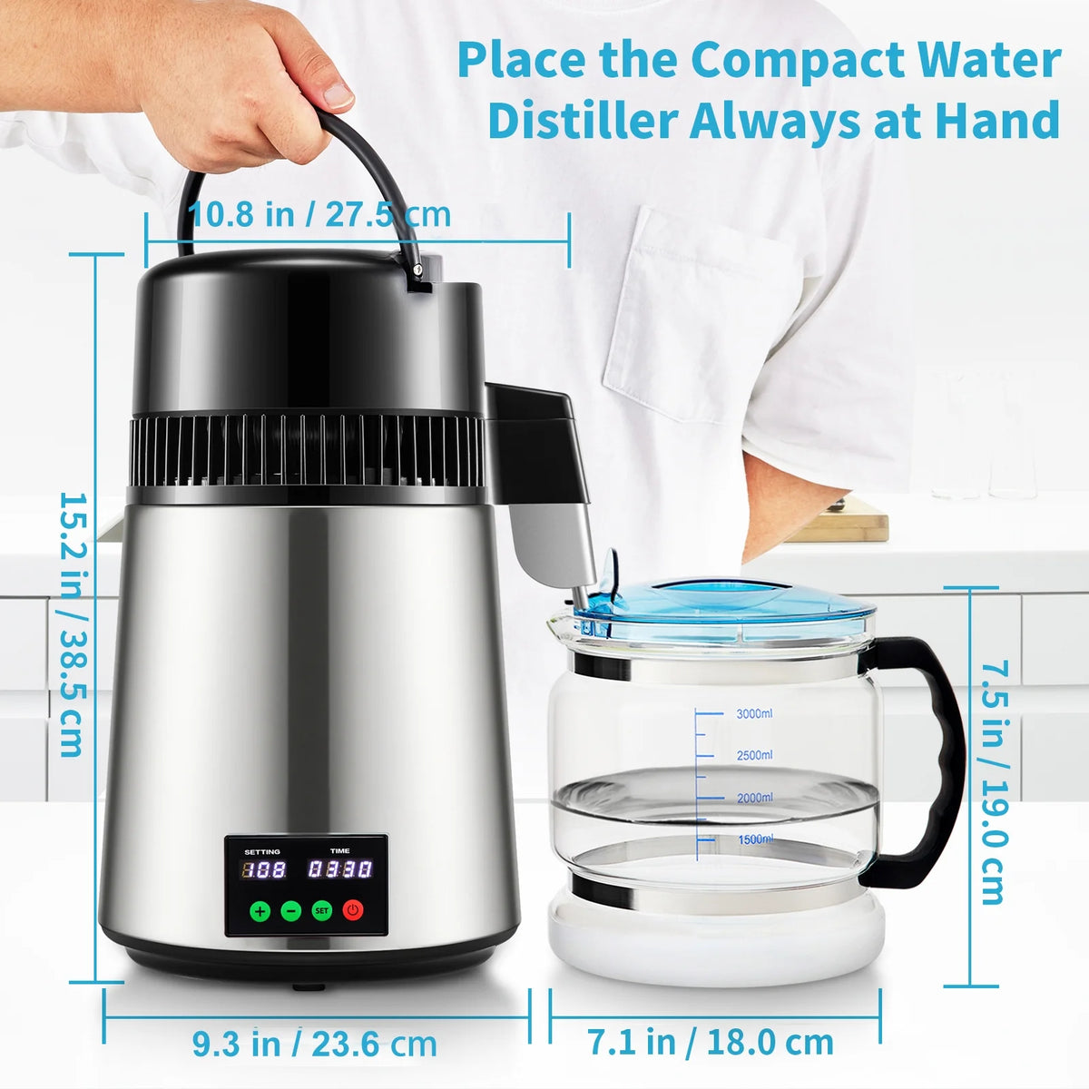 4L Silver Water Distiller Q45543