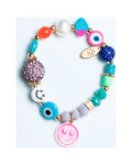 Sky Blue Nazar Elastic Bracelet I309321