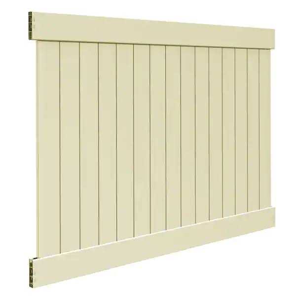 White Vinyl Privacy Fence Panel Kit E8124