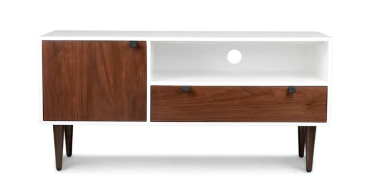 White and Walnut 48x22 Drawer Y4121