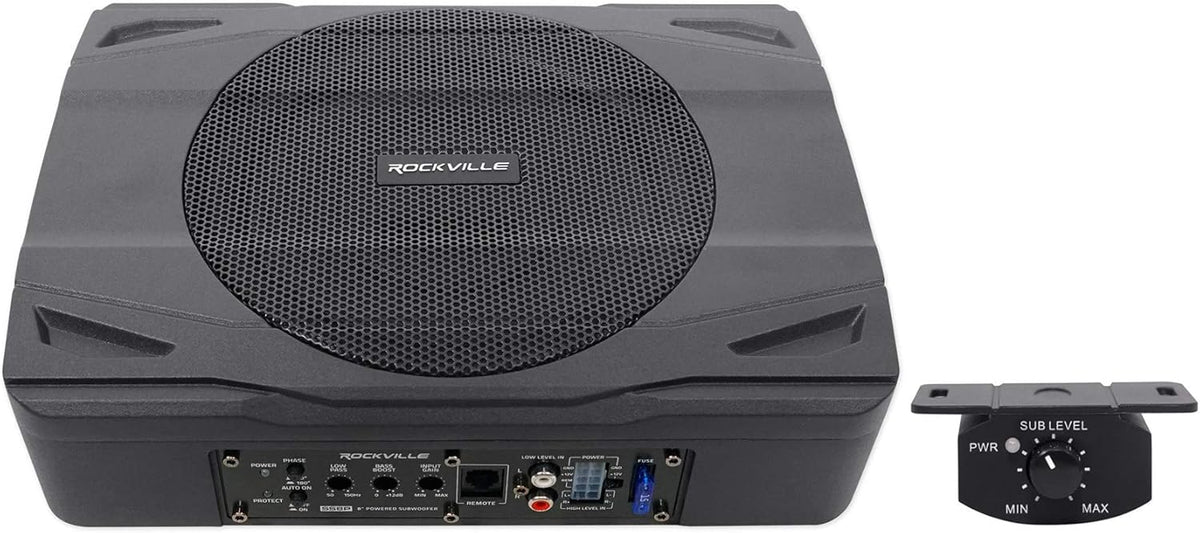 400 Watt Slim Powered Car Subwoofer C13979
