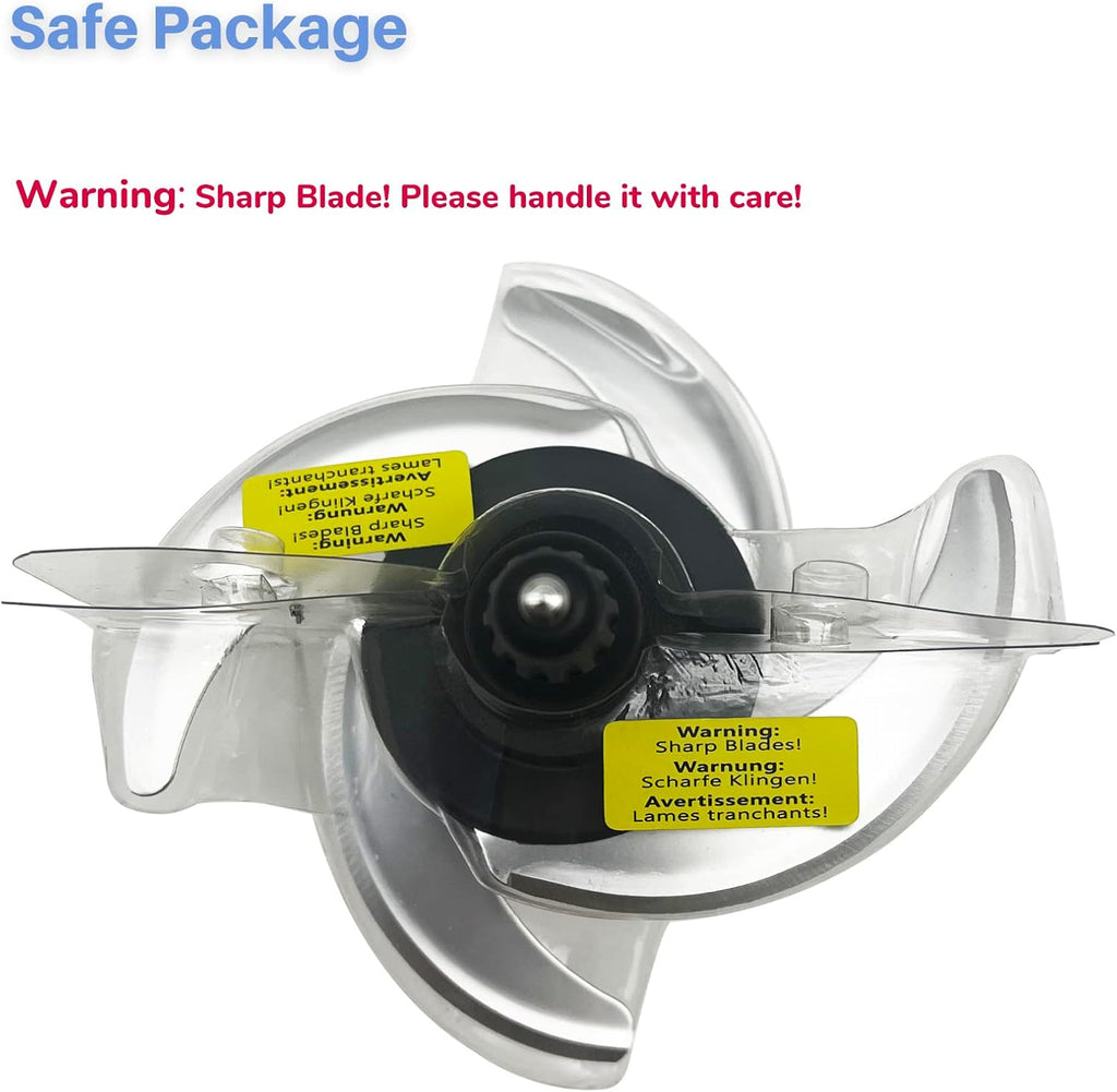 Replacement Blade for Ninja 64-oz 72-oz Food Processor Bowl Chopping Blade Y87507