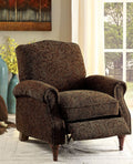 Brown Pattern Push Back Chair I1310