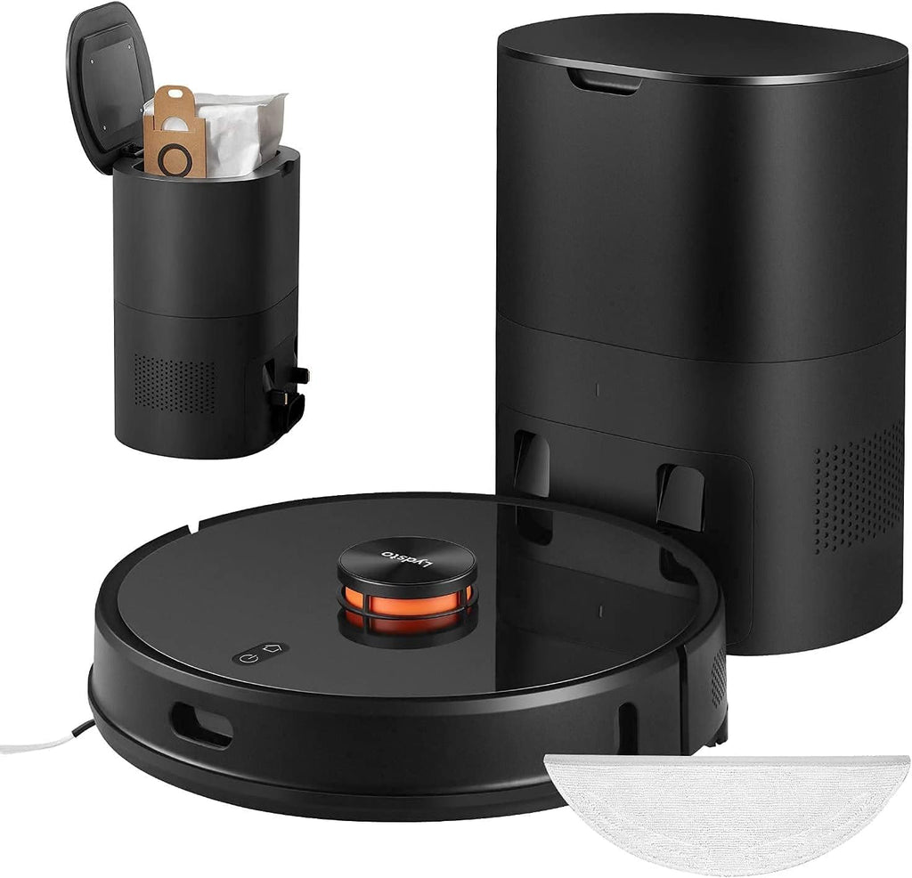 White Robotic Vacuum Cleaner with Self Empty B926