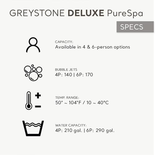 6 Person 77" x 28" Spa Set with Cover and Control Panel Y129