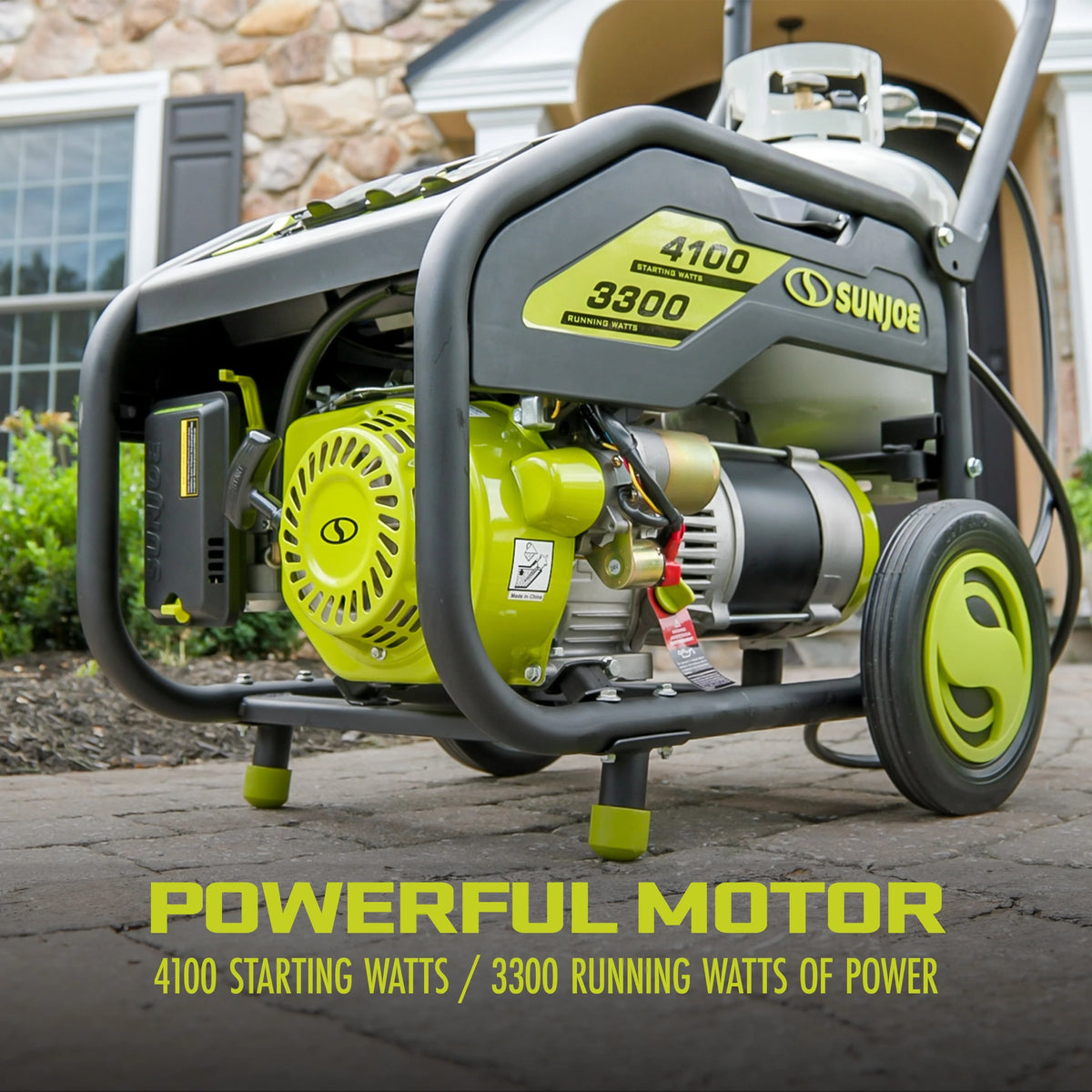 4100-Watt Portable Propane Generator with Cover D8671