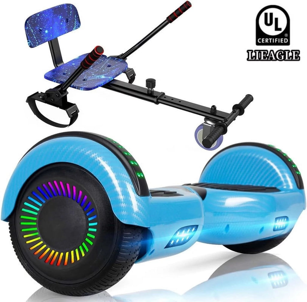 6.5 inch Self Balancing Electric Scooter with Bluetooth Speaker & LED Lights L40352