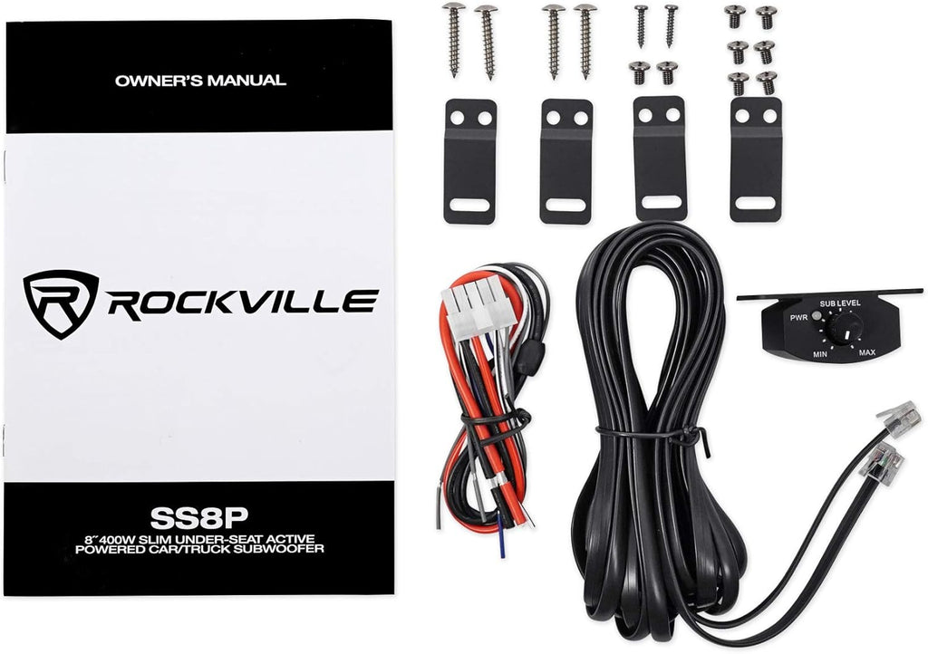 400 Watt Slim Powered Car Subwoofer C13979