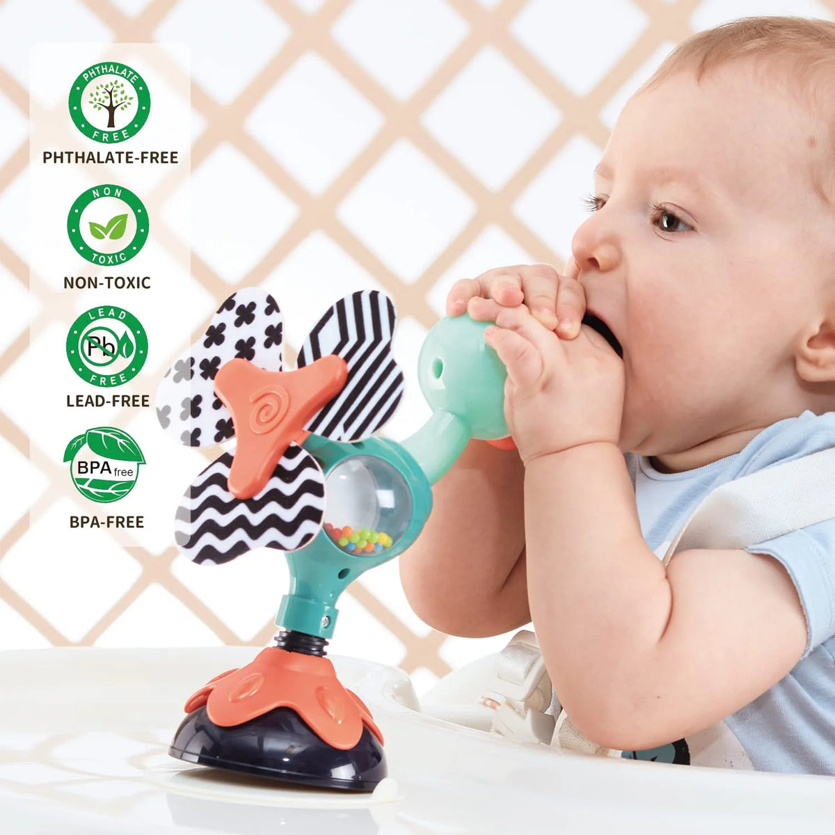 Suction Cup Rattle Toy for Infant & Toddler P444907