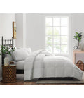 Twin Cotton Sateen Comforter with Floral Gusset B90394
