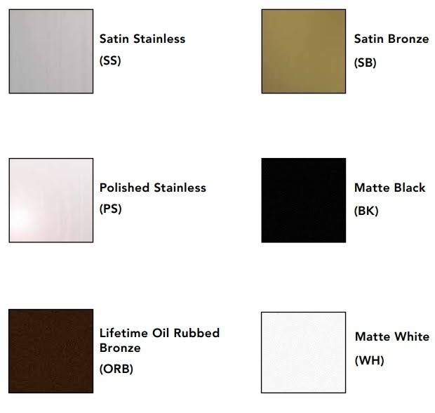 Satin Stainless Site Sizable 48x22 Complete Kit W256