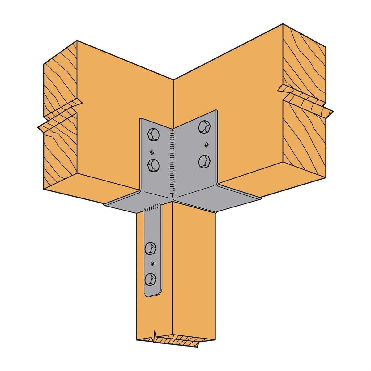 L-Shape End Column Cap for 6x Post K1838