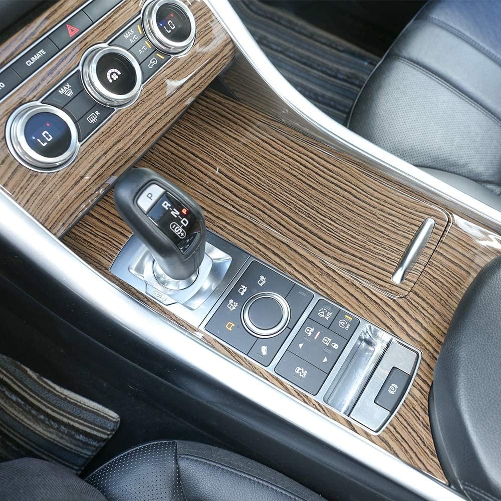 Red Ash Wood Grain ABS Plastic Center Console Cover Trim F64308