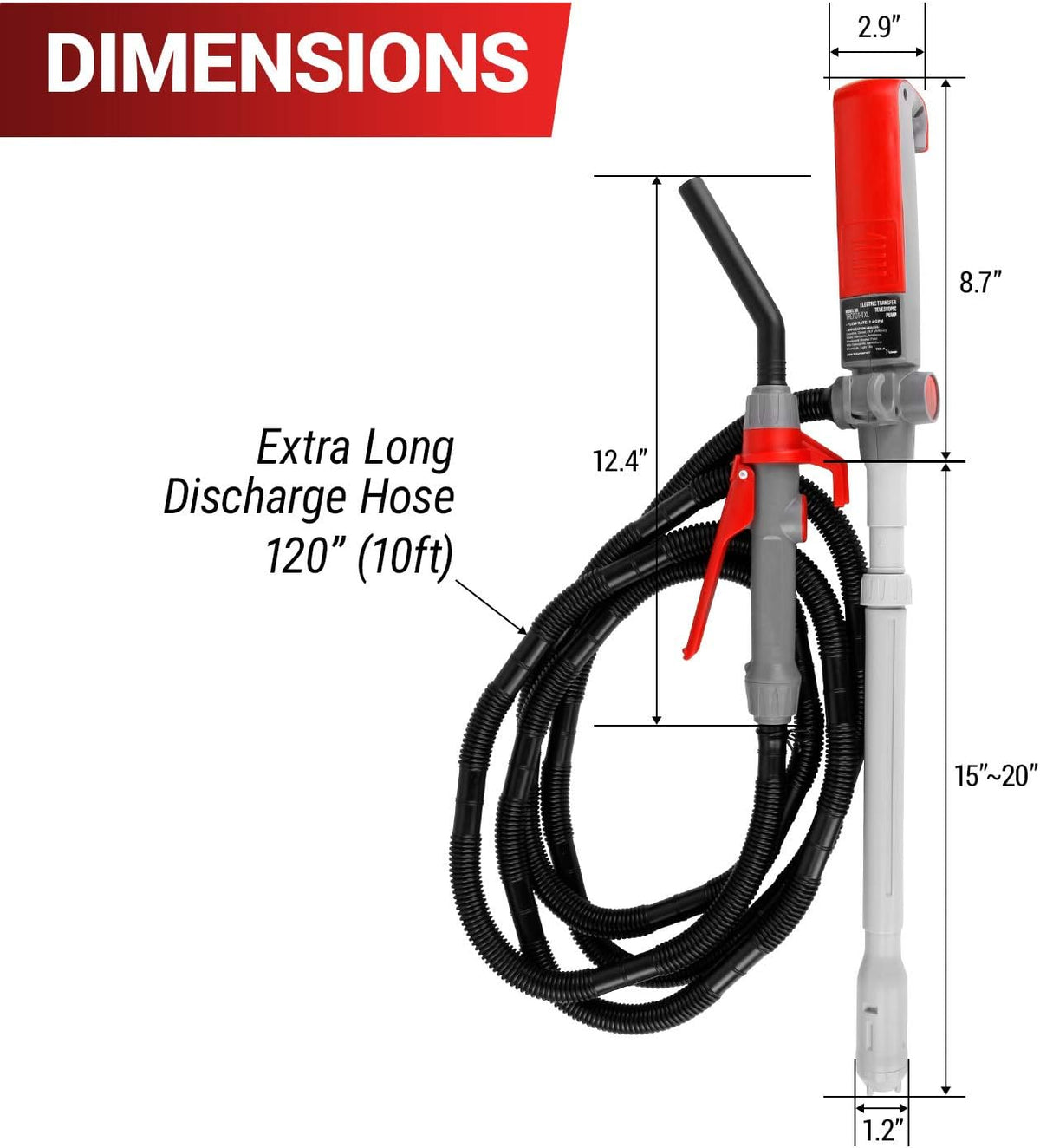 2D Battery Power Electric Siphon Pump Pack of 2 R75941