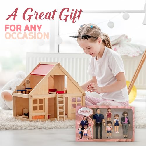 5 Poseable Action Figures for Dollhouse S475318