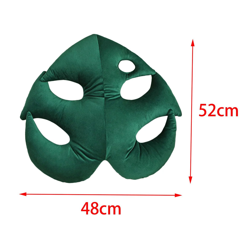 Leaf Shaped Throw Plant Leaves Decorative F9998