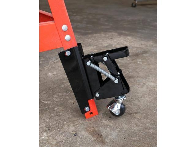 Heavy-Duty Retractable Swivel Caster Wheels with Bracket 4-Pack P98687