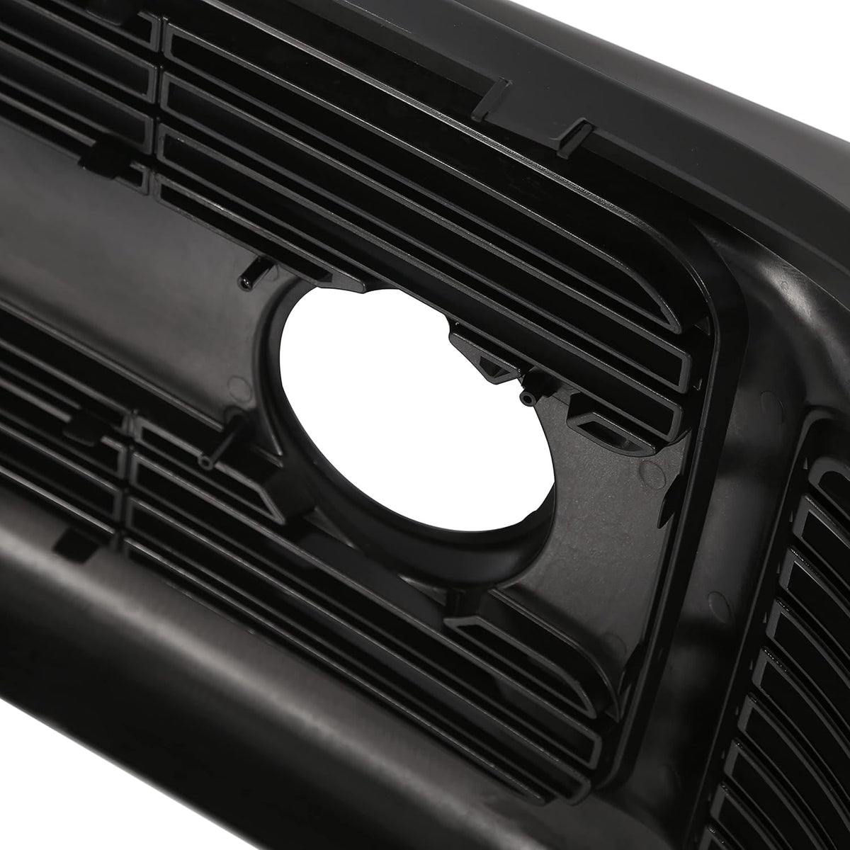 Glossy Black Front Hood Bumper Grille Grill ABS with Fog Lights E938
