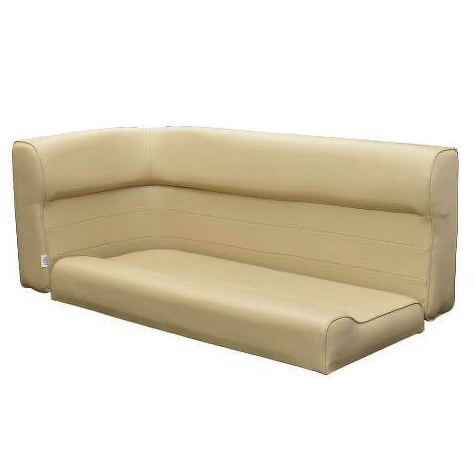 Beige Pontoon Boat Corner Couch Bench Seat H2423
