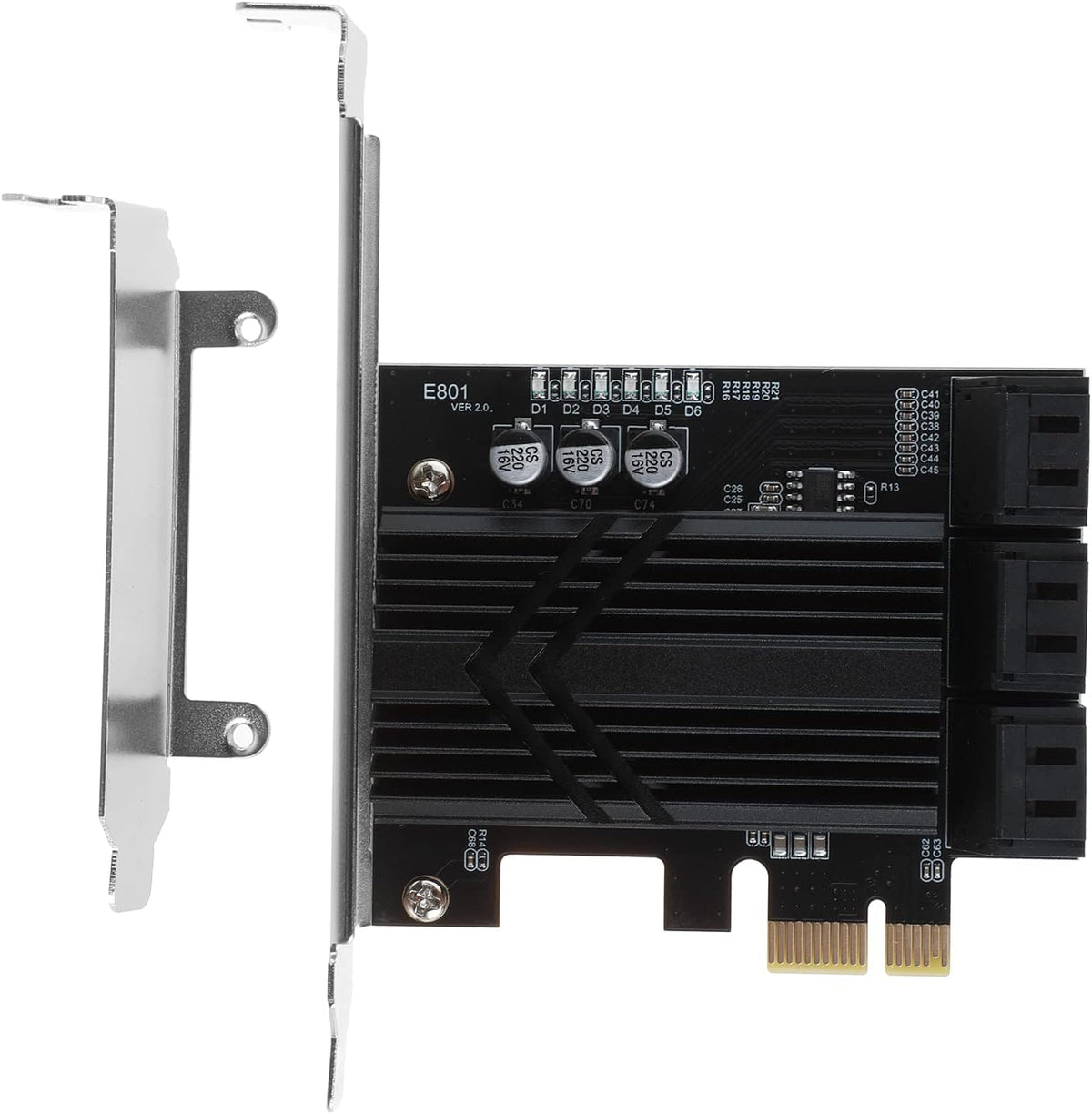 6 Port SATA III PCIe Controller Card V234