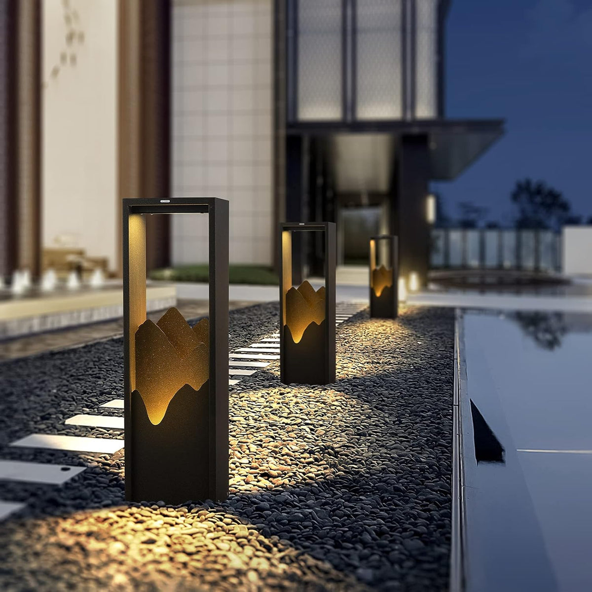 Stainless Steel 3000K LED Outdoor Bollard Light A495982