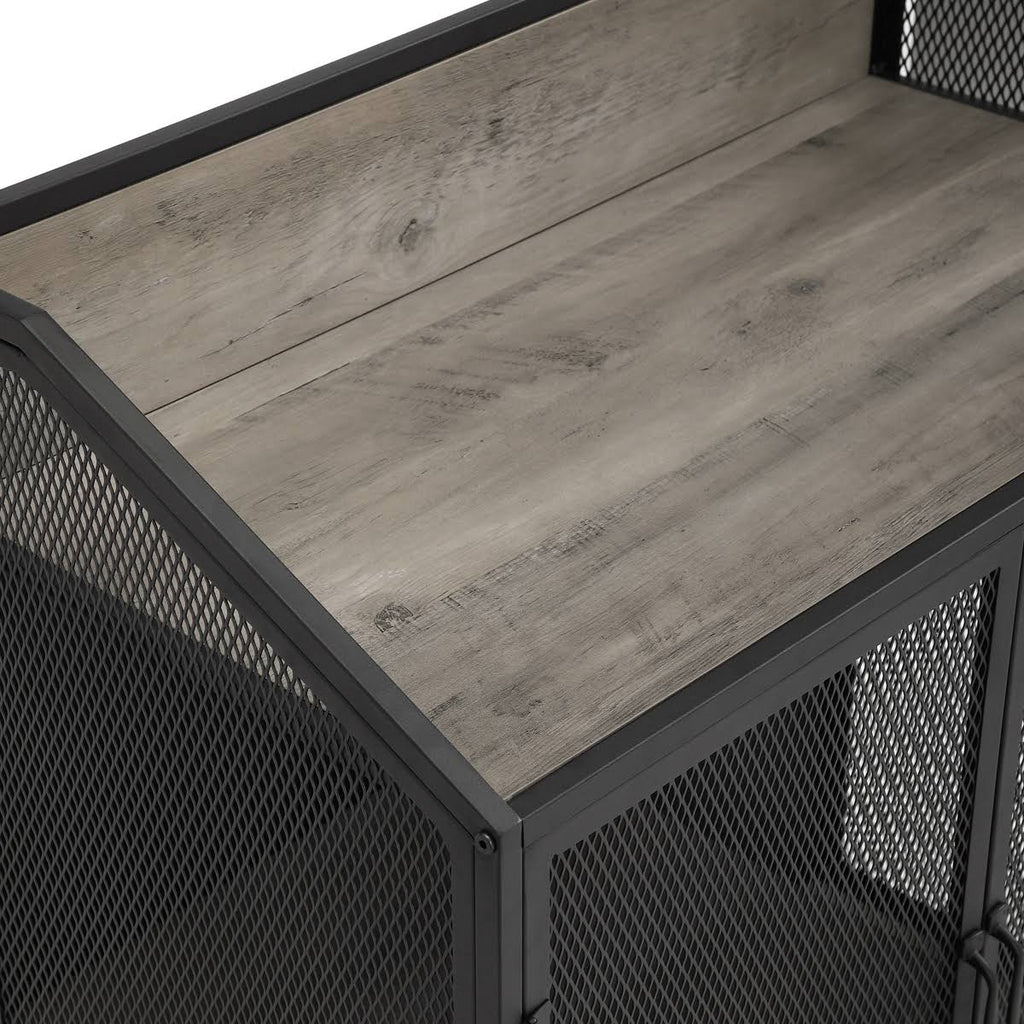 Industrial Bar Cabinet with Mesh D260410