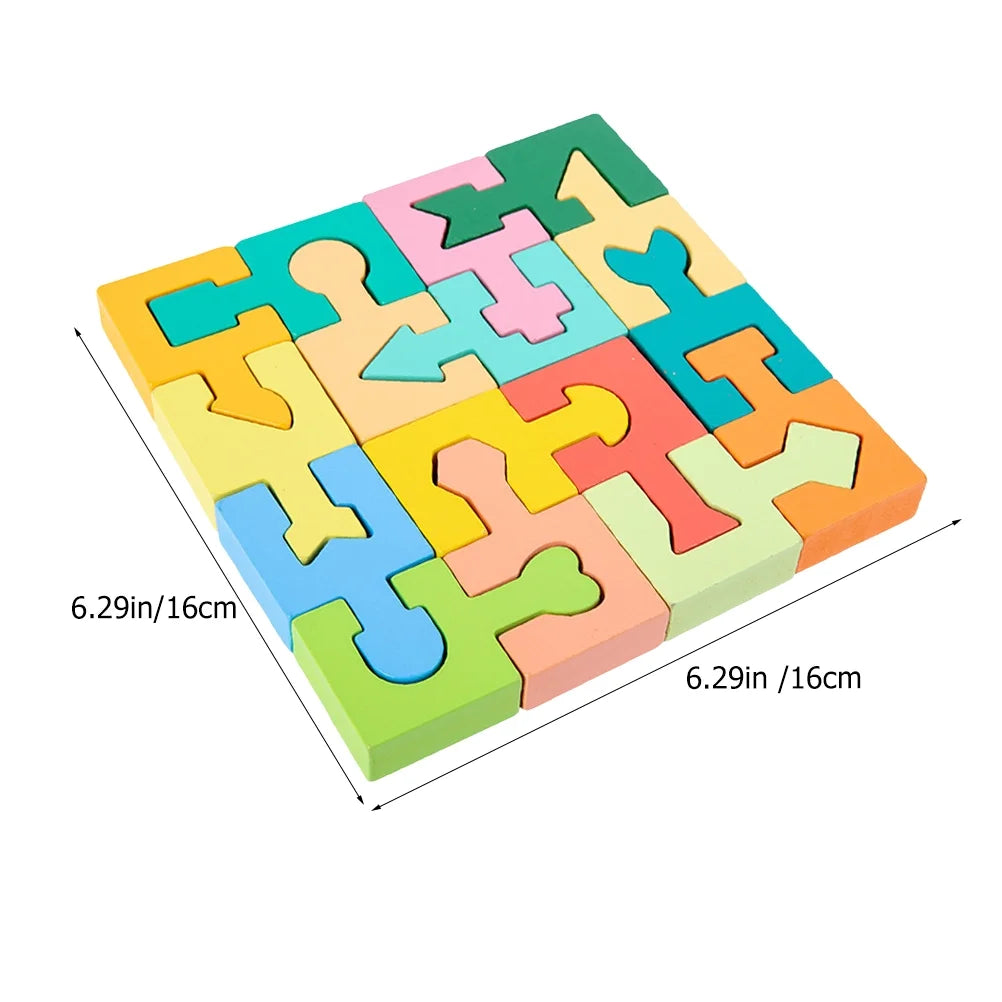 Wooden Shape Matching Blocks Puzzle A34476