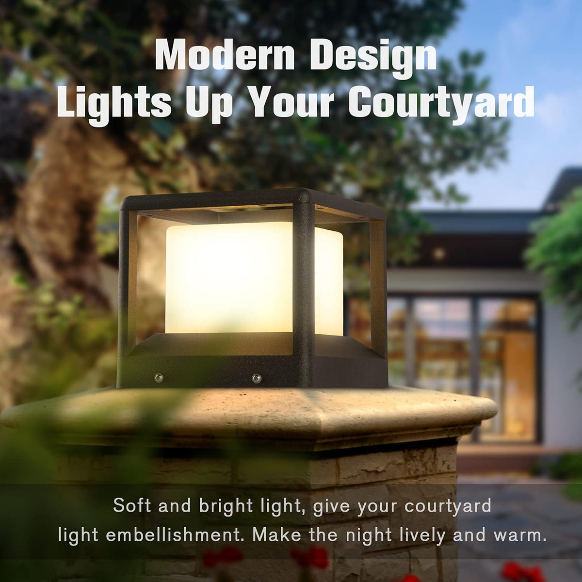 Solar Post Cap Light 3000K IP65 Waterproof S417237