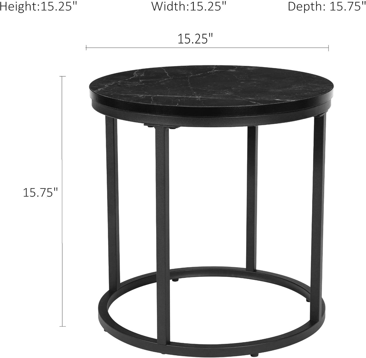 Black End Table Set of 1 F8753