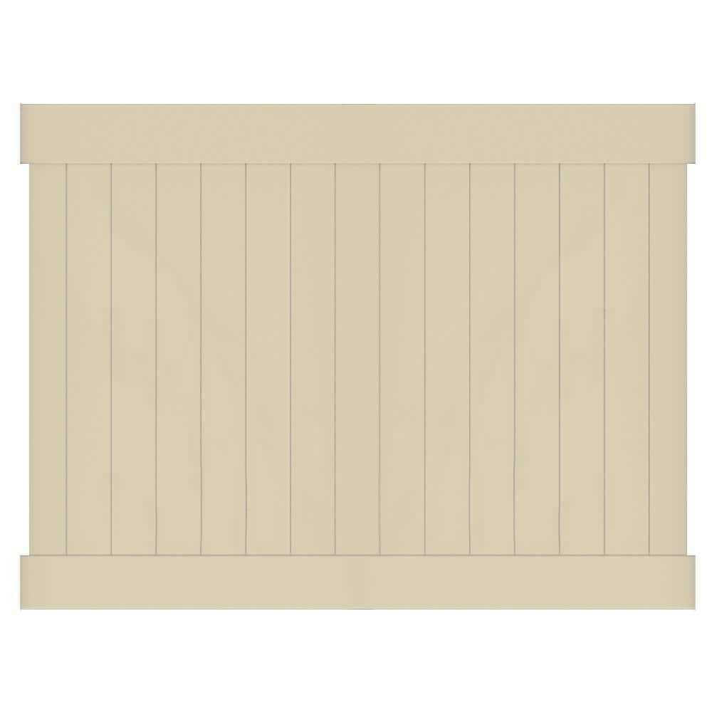White Vinyl Privacy Fence Panel Kit E8124