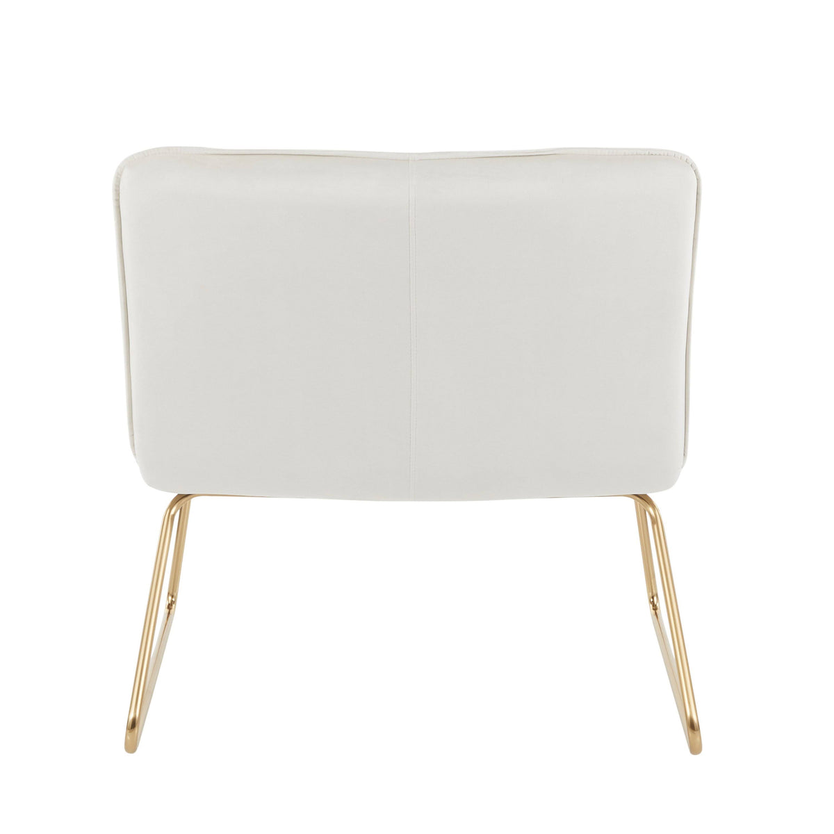 Cream Velvet Accent Chair M4903