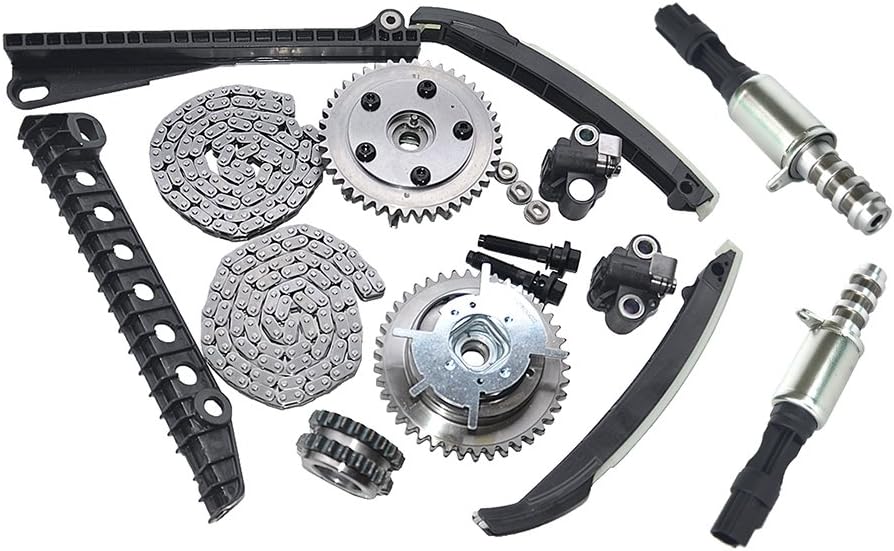 Variable Camshaft Timing Chain Kit with Chains Phasers Sprocket Tensioners Guide S2900
