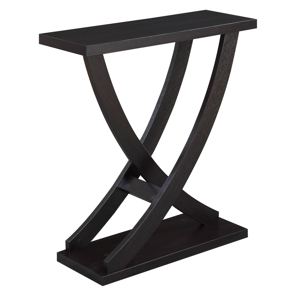 Espresso Cross Step Console Table X353