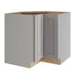 Veiled Gray Shaker Assembled Plywood 36 in. x 34.5 in. x 24 in. Easy Reach Corner Base Cabinet I921