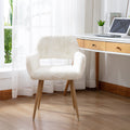 White Side Chair with Steel Legs J2910