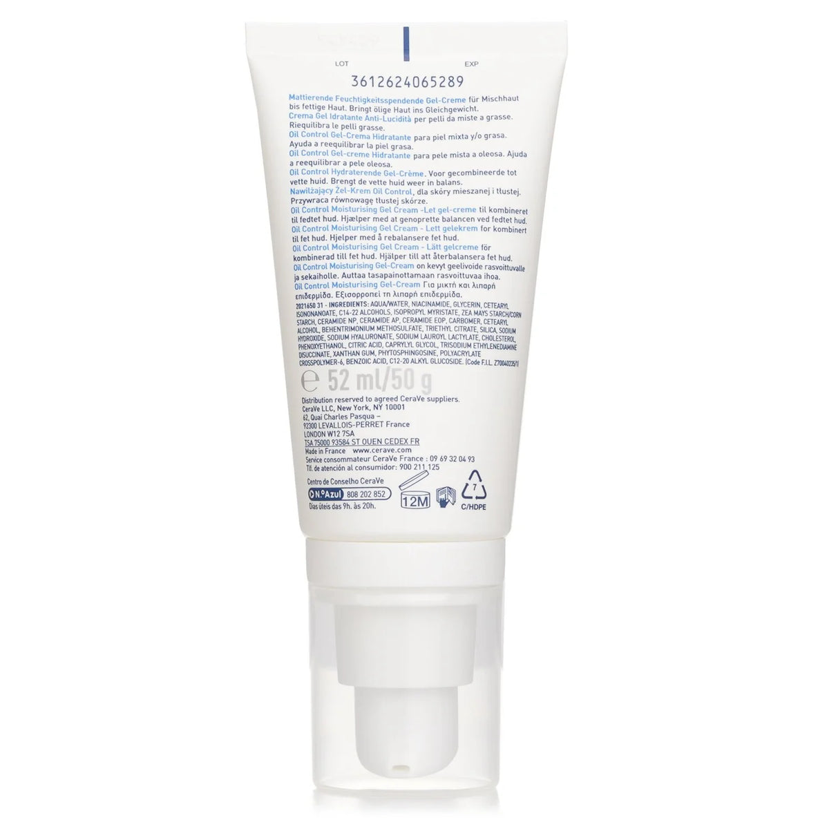 Oil Control Gel Moisturizing Cream 52ml R17302