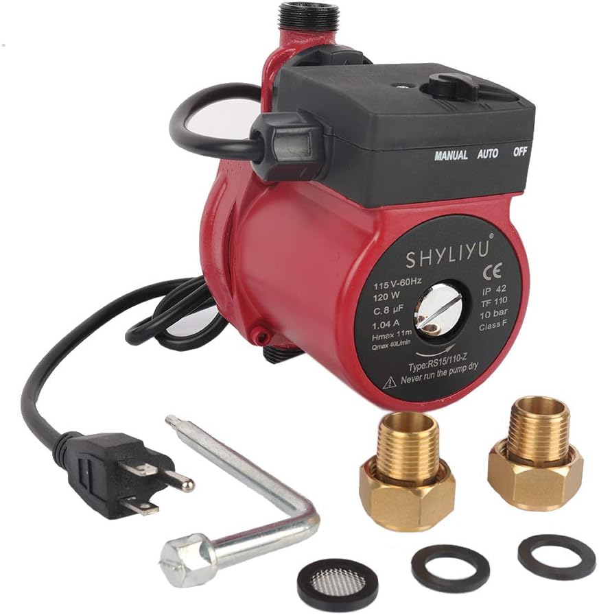 Water Pressure Booster Pump 115V 1 inch Outlet Cast Iron N917