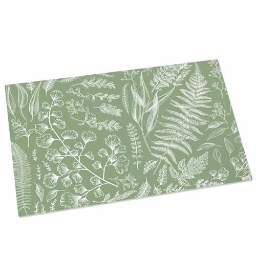 Sage Green Indoor Door Mats, Non-Slip Low Profile Entryway Rugs, 18x30IN W541710