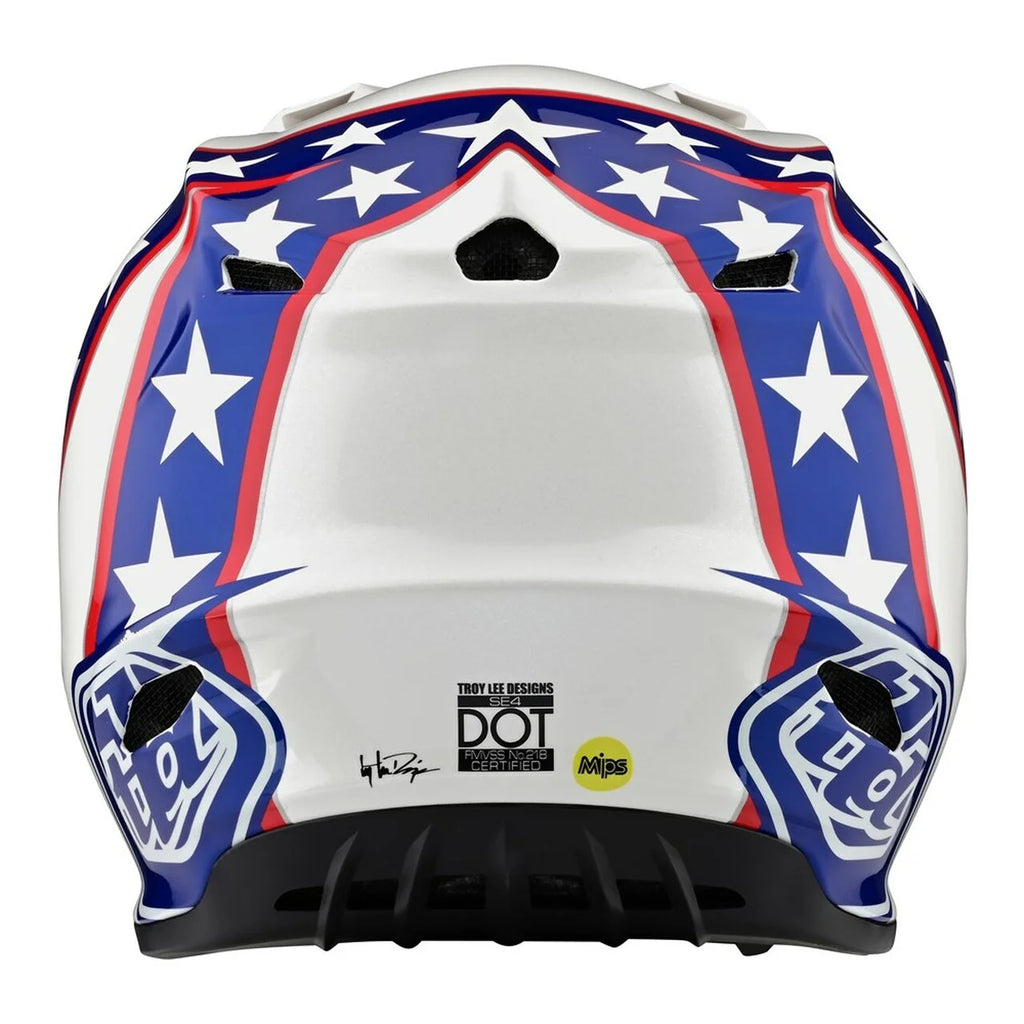 White/Blue Large Full Face Motocross Helmet X5021