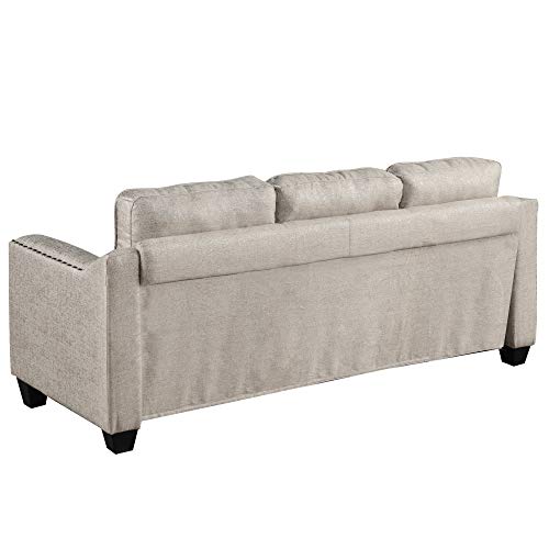 Gray 3-Piece Sofa Set with Tufted Cushions F4267