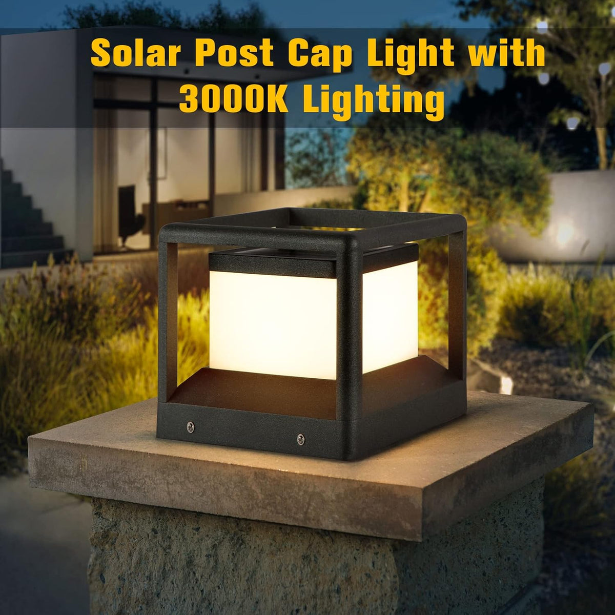 Solar Post Cap Light 3000K IP65 Waterproof S417237