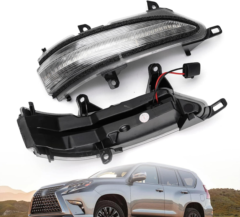 Clear Lens LED Turn Signal Mirror Lights Q38593